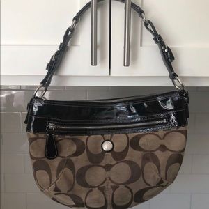 Authentic Coach C monogram “Laura” signature hobo
